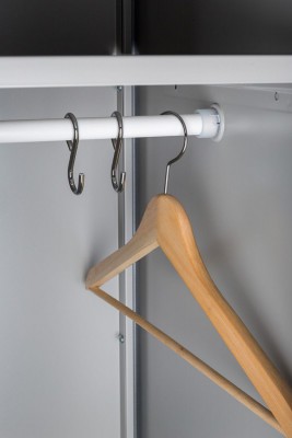 Шкаф металлический гардеробный ПРАКТИК LS-001-40 (Приставная секция)  фото #526